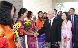 Tổng Bí thư bắt đầu thăm cấp Nhà nước Myanmar