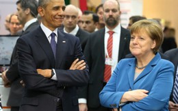 Thủ tướng Đức tiếp ông Obama trước khi gặp Tổng thống Trump trong lần đầu tới châu Âu