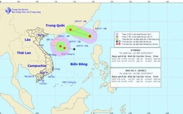 Áp thấp nhiệt đới đã mạnh lên thành bão số 3 trên Biển Đông