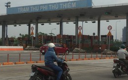 Tháo dỡ trạm thu phí qua hầm sông Sài Gòn trước Tết