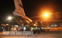 Cận cảnh phi cơ đưa 40 tấn hàng cứu trợ của Nga đến Khánh Hòa