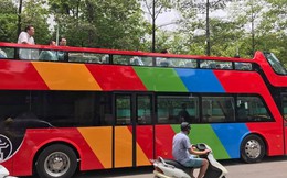 Xe buýt 2 tầng city tour chạy thử nghiệm trên nhiều tuyến phố của Thủ đô