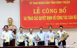 Bình Thuận điều động, bổ nhiệm Phó Giám đốc và Chánh Văn phòng