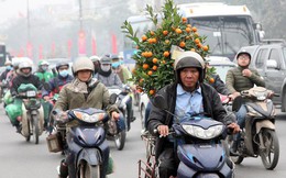 Hà Nội: Nhiều cửa ngõ Thủ đô ùn tắc do dòng người ùn ùn đổ về quê ăn Tết