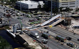 Mỹ: Sập cầu đi bộ 950 tấn mới xây, nhiều người thương vong