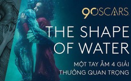 "The Shape of Water" đại thắng tại Oscar với 4 giải thưởng, ẵm cả hạng mục Đạo diễn và Phim truyện xuất sắc