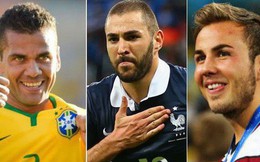 Đội hình ngôi sao khiến fan tiếc nuối vì vắng mặt ở World Cup 2018