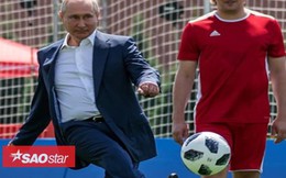 Tổng thống Putin trổ tài đá bóng trên Quảng trường Đỏ