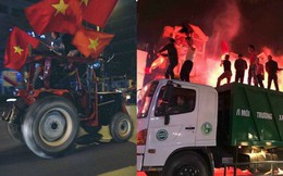 CĐV Việt Nam siêu ngầu, mang cả xe lu, xe kéo "đi bão" sau chiến thắng lịch sử