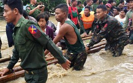 Myanmar: Vỡ đập, 100 ngôi làng ngập trong nước lũ