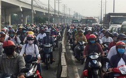 Cửa ngõ Sài Gòn kẹt xe kinh hoàng ngày đầu tuần