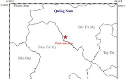 Động đất 3,1 độ richte tại Quảng Nam