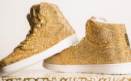 Choáng ngợp siêu phẩm giày "độ" Air Jordans được bao phủ bởi hàng ngàn viên pha lê với giá 6.500 USD