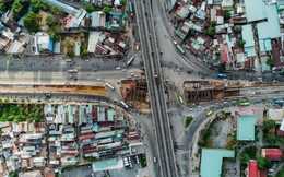 Toàn cảnh nút giao thông 3 tầng đầu tiên tại TP.HCM nhìn từ trên cao