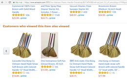 Không chỉ có lá chuối, chổi chít Việt Nam cũng được bán đắt gấp 10 lần trên Amazon