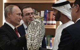 Ông Putin tặng Thái tử UAE loài chim quý của Nga, nhận được cả một "tòa lâu đài" dát vàng