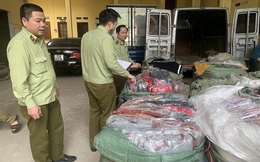 Thu giữ lượng lớn túi xách giả da do Trung Quốc sản xuất tại Lạng Sơn
