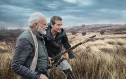 Sau ông Obama, Thủ tướng Ấn Độ theo chân Bear Grylls thử sinh tồn trong vùng hoang dã