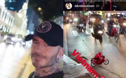 David Beckham khoe ngay clip "thả tim" và ảnh selfie dạo phố Sài Gòn lên Instagram sau chuỗi sự kiện tại Việt Nam