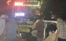 Quảng Ninh: Xe khách va chạm kinh hoàng với taxi, 3 người chết, 2 người bị thương nặng