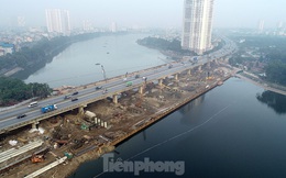 Cận cảnh công trình cầu vượt hồ Linh Đàm xóa điểm ùn tắc lớn nhất Hà Nội