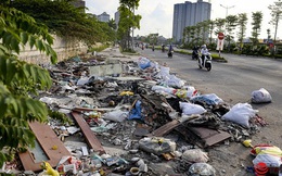 Hà Nội: Đại lộ nghìn tỷ vừa thông xe biến thành các bãi rác rùng mình