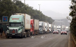 Hàng nghìn xe container chở hàng bị mắc kẹt ở cửa khẩu Kim Thành- Lào Cai