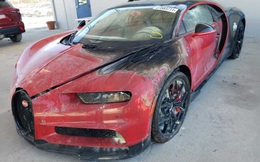 Bugatti Chiron cháy, hỏng nát vẫn được rao bán 9 tỷ chưa kể ship