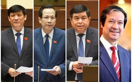 Quốc hội chọn 4 bộ trưởng "ngồi ghế nóng": Lĩnh vực Y tế được lựa chọn nhiều nhất