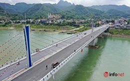 Toàn cảnh cây cầu gần 600 tỷ nối 2 bờ sông Đà vừa thông xe