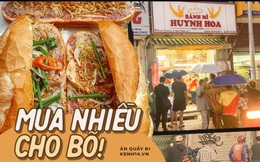 Hàng chục người xếp hàng dưới mưa mua ổ bánh mì đắt nhất Sài Gòn, có khách hốt chục cái ăn "trả thù" mùa dịch!