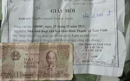 Quảng Nam: Xôn xao vụ một hộ dân nhận hỗ trợ thiệt hại do bão chỉ 2.000 đồng