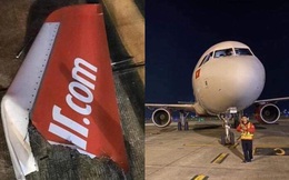 NÓNG: Hai máy bay vừa va nhau ở sân bay Nội Bài khiến rụng đầu mút cánh