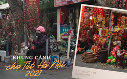 Khung cảnh những khu chợ Tết lớn nhất tại Hà Nội: Vắng vẻ hơn mọi năm nhưng không khí đón năm mới vẫn tràn đầy!