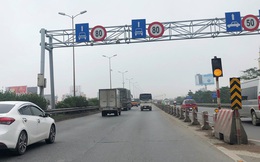 Hạ tốc độ phương tiện trên cầu Thanh Trì xuống 60km/h