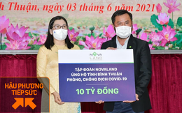 Với tổng ngân sách 60 tỷ đồng cho quỹ phòng, chống Covid-19, tập đoàn Novaland vừa ủng hộ Bình Thuận 10 tỷ đồng