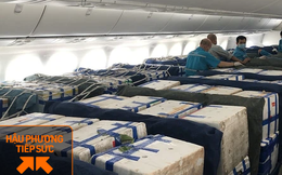 Lần đầu tiên vải thiều "ngồi" khoang hành khách trên siêu máy bay Boeing 787