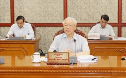 Những hình ảnh Tổng Bí thư Nguyễn Phú Trọng chủ trì họp Bộ Chính trị