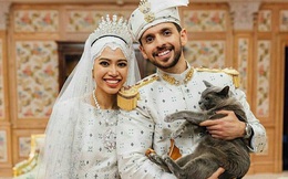 3 chiếc váy cưới xa hoa công chúa Brunei diện trong 10 ngày hôn lễ