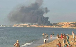 Cháy lớn ở căn cứ không quân Nga trên bán đảo Crimea
