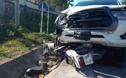 Nguyên nhân ban đầu vụ ôtô của trưởng công an thị trấn va chạm xe máy khiến 2 người tử vong