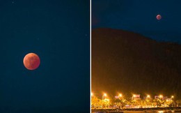 Ảnh: Mặt trăng máu cuối cùng trong năm 2022 tại Việt Nam khiến dân tình thích thú
