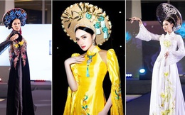 Hương Giang, Thùy Tiên diện áo dài tại Tuần lễ thời trang Thái Lan