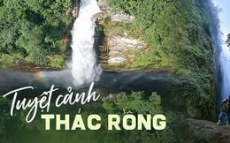 Tuyệt cảnh thác nước "rồng trắng" ít người biết ở Lào Cai
