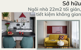 Mãn nhãn với không gian sống thanh lịch, tiện nghi trong căn hộ 22m² của người phụ nữ trung niên: Lối chơi ‘chọi’ màu vừa sang vừa ấm cúng