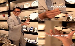 NTK Thái Công lại tiếp tục "tạo sóng" trên MXH khi giới thiệu bộ bát đĩa đắt đỏ: 400 triệu tiền bát đĩa cho bàn ăn 12 người, đọc giá từng món lại càng choáng