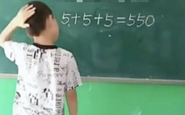 Bài toán tiểu học: "Biến 5+5+5=550 thành đúng", cách làm của học sinh đã chứng minh IQ cực cao!