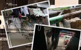 Cận cảnh chung cư chờ sập ở khu Chợ Lớn Sài Gòn, 32 hộ dân vẫn bám víu dù được yêu cầu di dời khẩn cấp
