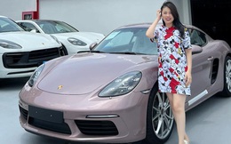 'Hot mom' Hằng 'túi' nhận Porsche 718 Cayman màu hồng đầu tiên tại Việt Nam