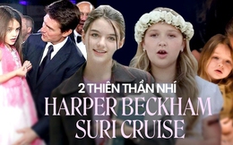 2 ái nữ nổi tiếng nhất Hollywood dậy thì ra sao? Suri Cruise lột xác như người mẫu, Harper Beckham mũm mĩm đầy đáng yêu